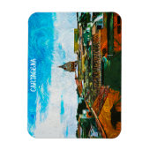 Magnet Flexible Carthagène Colombie Peinture Ville Vue (Vertical)