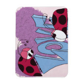 Magnet Flexible Carton adorable Ladybug Love (Vertical)