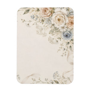 Magnet Flexible Carton d'invitation de mariage aux détails floraux
