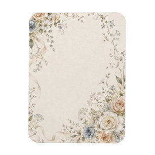 Magnet Flexible Carton d'invitation de mariage aux détails floraux