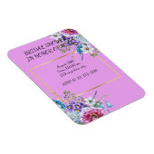 MAGNET FLEXIBLE CARTON D'INVITATION POUR LANCEMENT DE MARIÉE (Côté Droit)