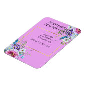 MAGNET FLEXIBLE CARTON D'INVITATION POUR LANCEMENT DE MARIÉE (Côté Gauche)