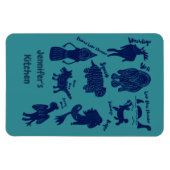 Magnet Flexible Cartoon Cryptids Cryptozoology Guide Personalized (Horizontal)