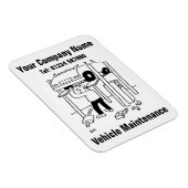Magnet Flexible Cartoon d'entretien et de réparation de voitures (Côté Droit)