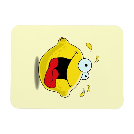 Magnet Flexible Cartoon Happy Lemon (Horizontal)