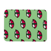 Magnet Flexible Cartoon Kawaii Sushi, Riz de Poisson et Aimant d'A (Horizontal)