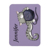 Magnet Flexible Cartoon Kitty avec boule de fil (Vertical)