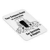 Magnet Flexible Cartoon Mécanique d'entretien et de réparation des (Côté Droit)