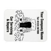 Magnet Flexible Cartoon Mécanique d'entretien et de réparation des (Horizontal)