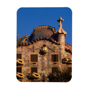 Magnet Flexible Casa Batilo, architecture Gaudi, Barcelone,