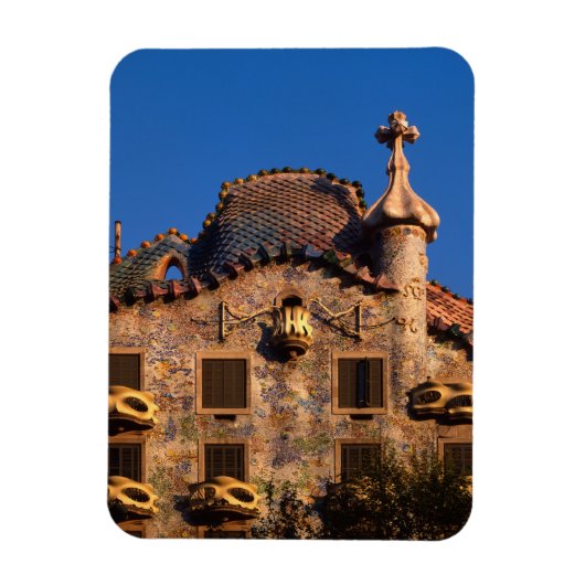 Magnet Flexible Casa Batilo, architecture Gaudi, Barcelone, (Vertical)