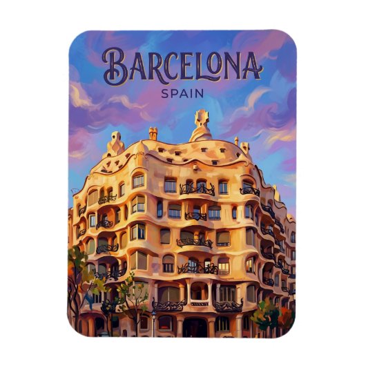Magnet Flexible Casa Milà (La Pedrera) Espagne (Vertical)