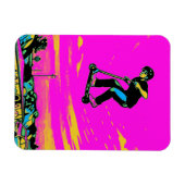 Magnet Flexible Cascade à haute volée - Cavalier de scooter (Horizontal)