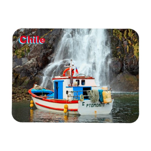 Magnet Flexible Cascade & bateau, Chili (Horizontal)