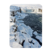 Magnet Flexible Cascade couvert de neige de Godafoss (Vertical)