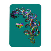 Magnet Flexible Cascade de Coeurs Ethérées (Vertical)