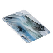 Magnet Flexible Cascade de Godafoss, hiver, Islande 2 (Côté Droit)