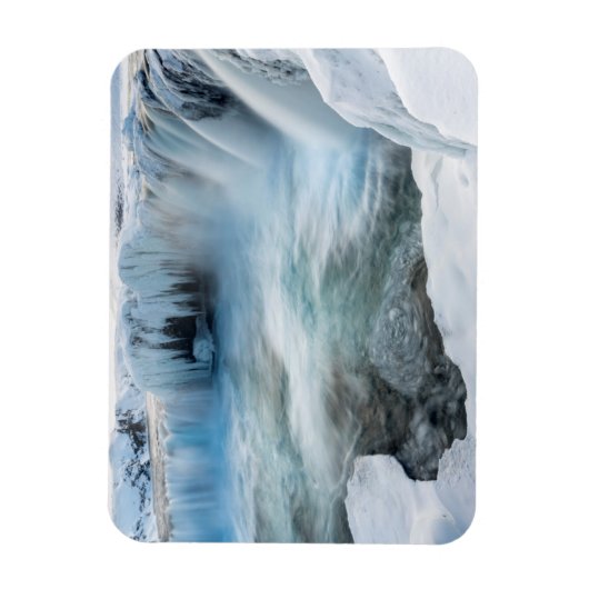 Magnet Flexible Cascade de Godafoss, hiver, Islande 2 (Vertical)