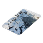 Magnet Flexible Cascade de Godafoss recouverte de neige (Côté Gauche)