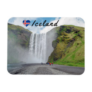 Magnet Flexible Cascade de Skogafoss - village de Skogar, Islande