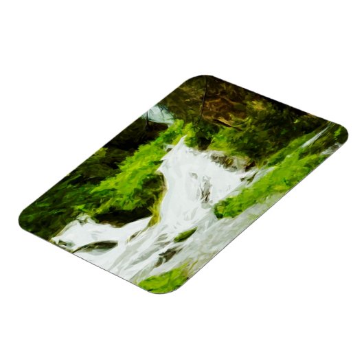 Magnet Flexible Cascade des bois en été Abstrait (Côté Gauche)