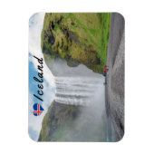 Magnet Flexible Cascade Skogafoss - Village Skogar, Islande (Vertical)
