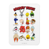 Magnet Flexible Casques LOONEY TUNES™ (Vertical)