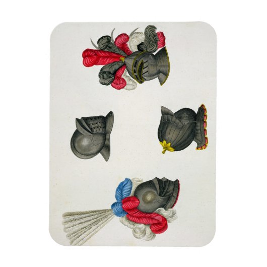 Magnet Flexible Casques, plaque de 'A History of the Development (Vertical)