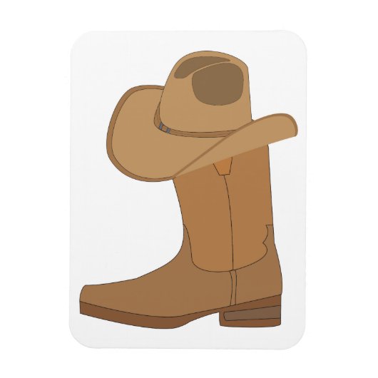 Magnet Flexible Casquette Cowboy et démarrage (Vertical)