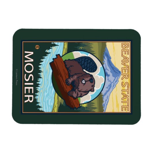 Magnet Flexible Castor & Mt Hood - Mosier, Oregon (Horizontal)