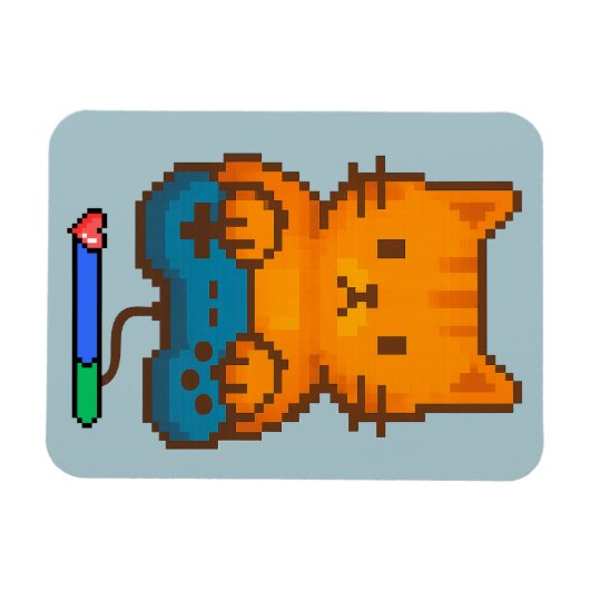 MAGNET FLEXIBLE CAT GAMER (Horizontal)