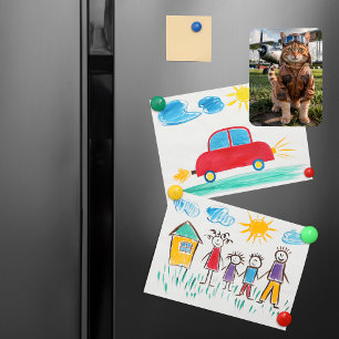 Magnet Flexible Cat Pilote photo et avion Drôle cadeau de l'aviati