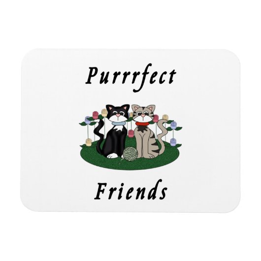 Magnet Flexible Cat Purrfect Friends (Horizontal)