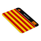 Magnet Flexible Catalogne Drapeau & Catalan - La Senyera mode (Côté Droit)