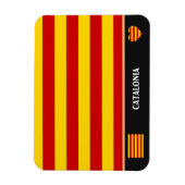 Magnet Flexible Catalogne Drapeau & Catalan - La Senyera mode (Vertical)