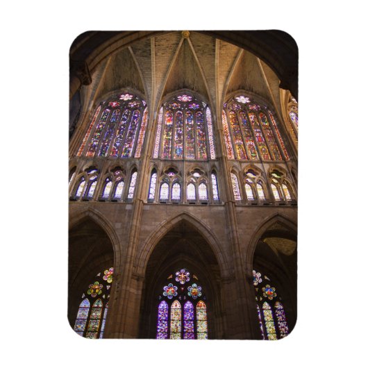 Magnet Flexible Catedral de León, vitraux intérieurs (Vertical)