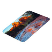 Magnet Flexible Cathedral Rock reflecting in Oak Creek at Sunset (Côté Gauche)