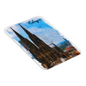 Magnet Flexible cathédrale de Cologne voyage en Allemagne (Côté Droit)