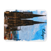 Magnet Flexible cathédrale de Cologne voyage en Allemagne (Horizontal)