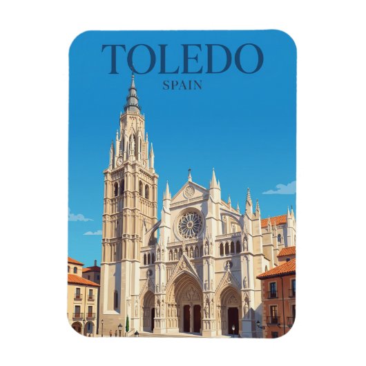 Magnet Flexible Cathédrale de Tolède Espagne (Vertical)