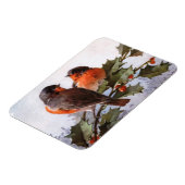 Magnet Flexible Catherine Klein : Robins sur Holly (Côté Gauche)