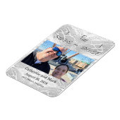 Magnet Flexible Catholique Faux-Satin Monogrammed Enregistrer la d (Côté Gauche)