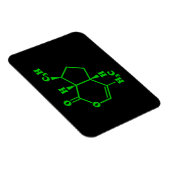Magnet Flexible Catnip Nepetalactone Formule chimique moléculaire (Côté Droit)