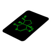 Magnet Flexible Catnip Nepetalactone Formule chimique moléculaire (Côté Gauche)