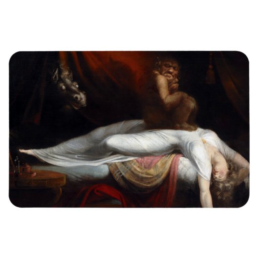 Magnet Flexible Cauchemar par Henry Fuseli Gothic Macabre Dark Art (Horizontal)