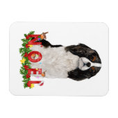 Magnet Flexible Cavalier King Charles aquarelle Noël Noël  (Horizontal)