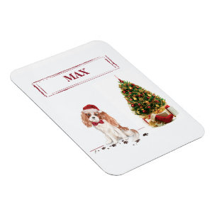 Magnet Flexible Cavalier King Charles Spaniel Noël Chien Drôle