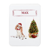 Magnet Flexible Cavalier King Charles Spaniel Noël Chien Drôle (Vertical)