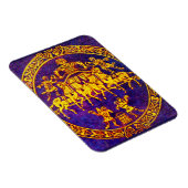 Magnet Flexible cavalier médiéval du 12e siècle et soldats (Côté Droit)