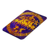 Magnet Flexible cavalier médiéval du 12e siècle et soldats (Côté Gauche)